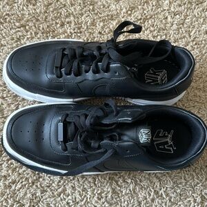 Black and white Nikes